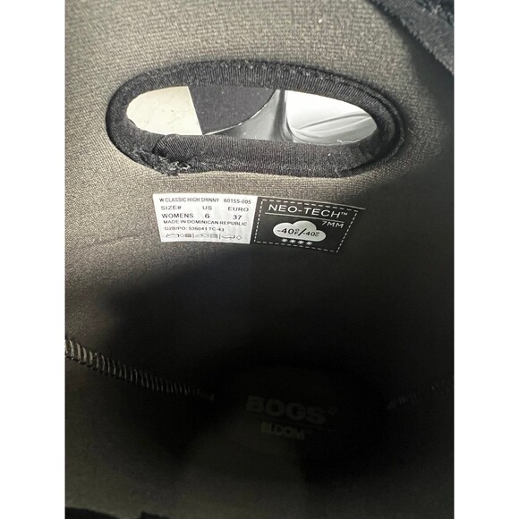 Bogs Classic Tall Shiny black rain boots - Picture 6 of 8